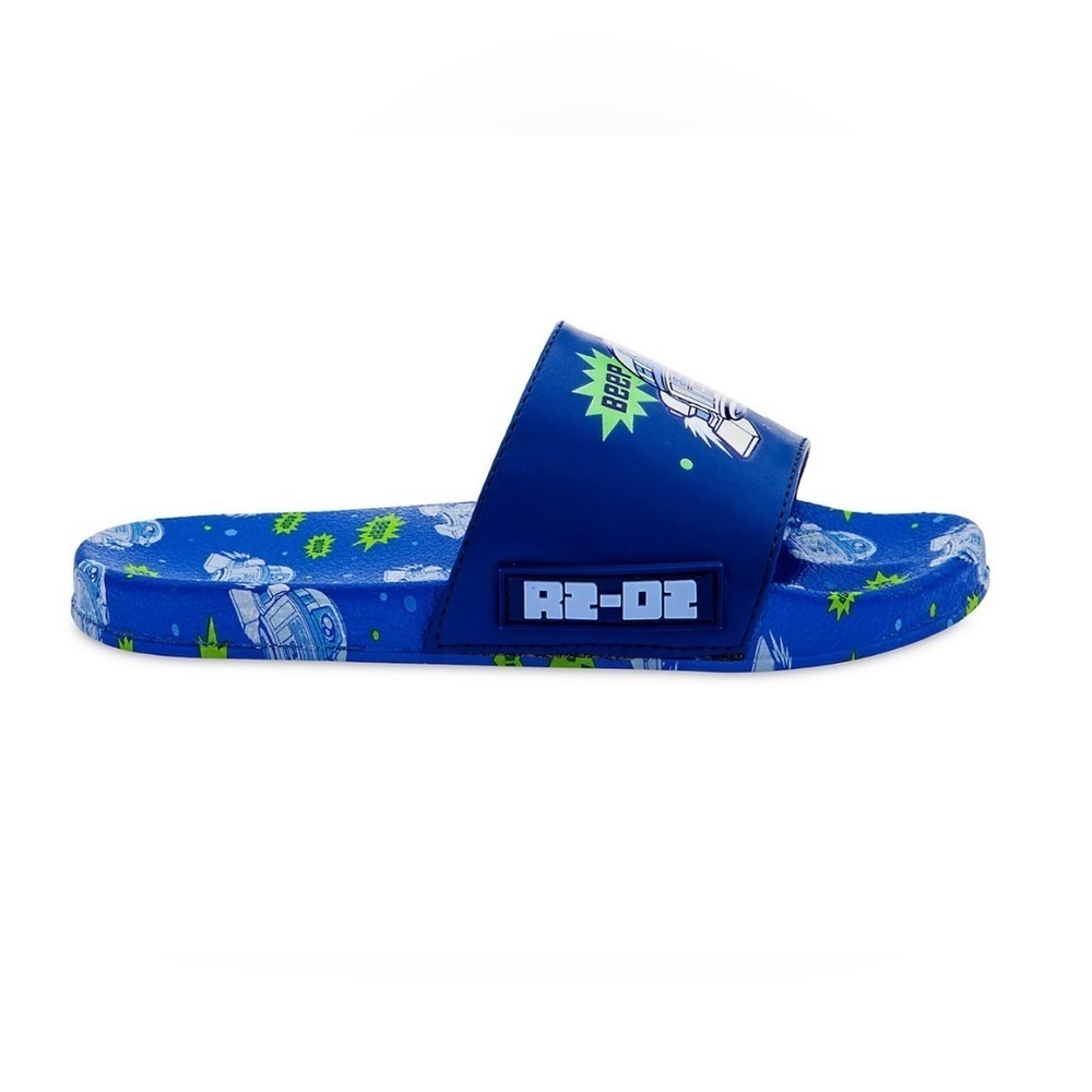 Disney Star Wars R2-D2 Slides/Sandals for Kids,Boys Size US 11-12,NWT - Picture 9 of 9